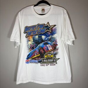 Vintage 2005 NASCAR All Star Challenge T-Shirt Fruit of the Loom White XL Racing